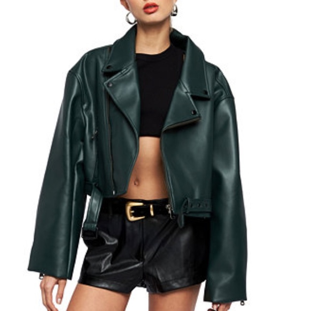 Lioness Staten Island Jacket in Moss Green - NWT